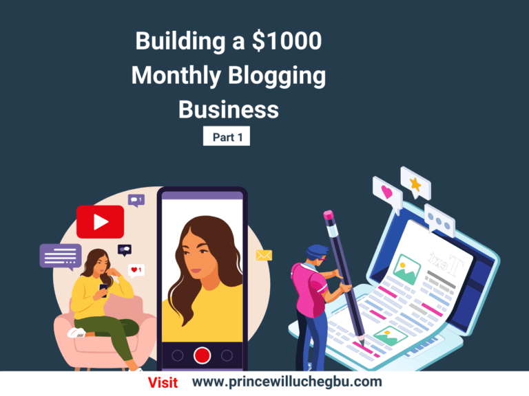 Building a $1000 Monthly Business Through Blogging: Part 1