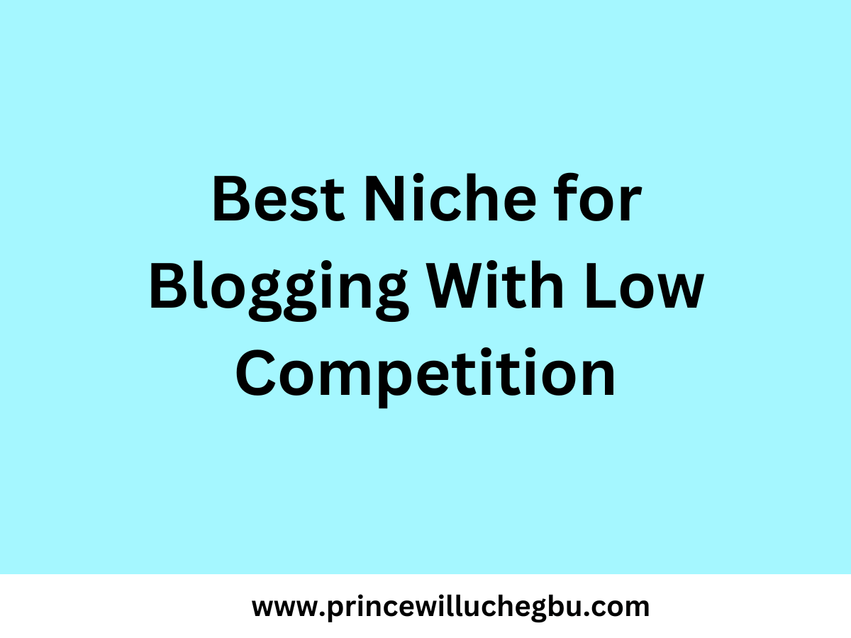 Best Niche for Blogging With Low Competition