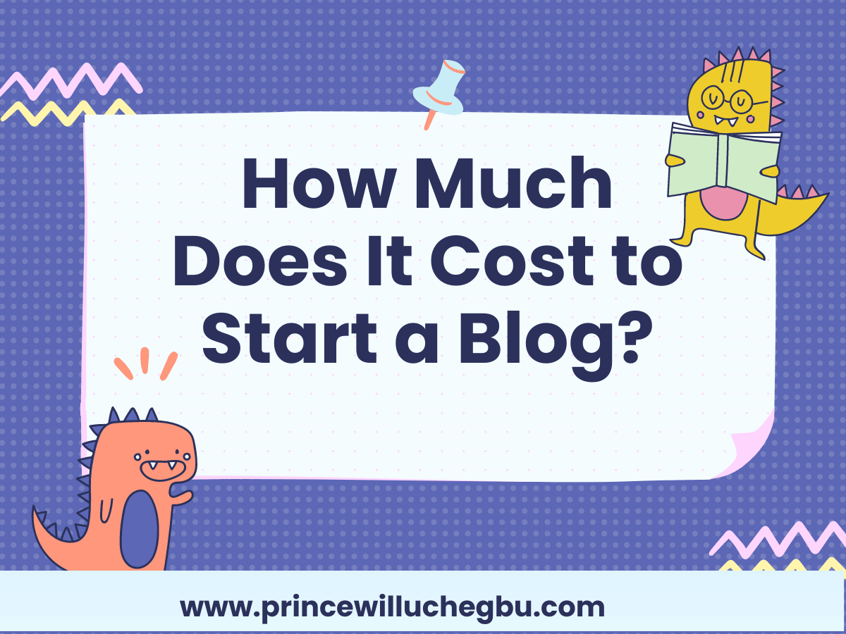 How Much Does It Cost to Start a Blog - princewilluchegbu.com