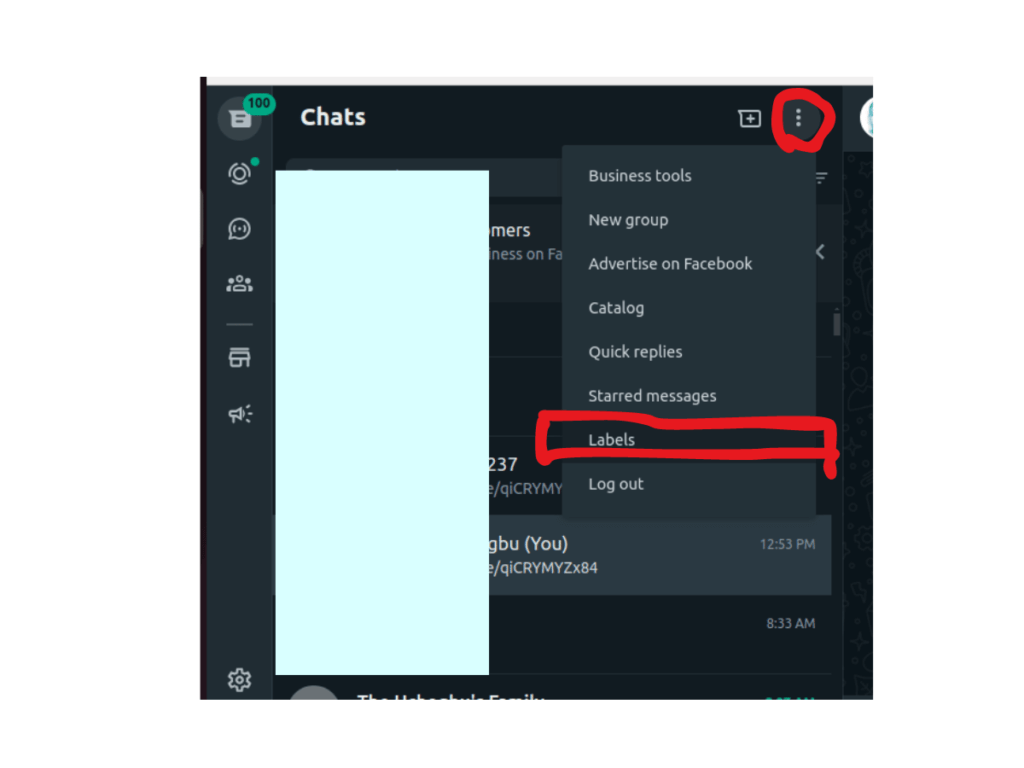 Step by step on How to Create Labels in WhatsApp
