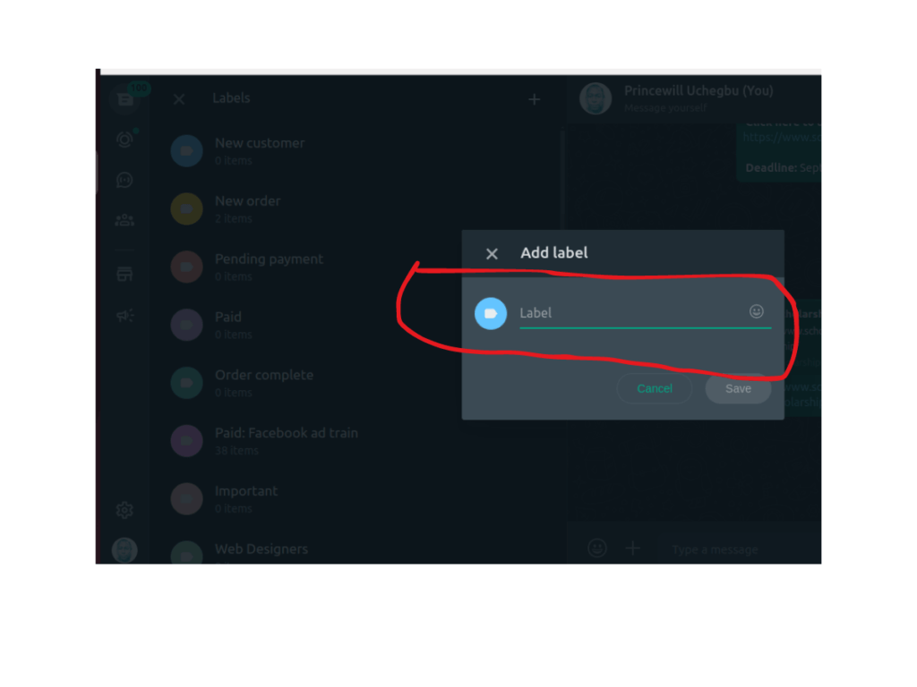 Step by step on How to Create Labels in WhatsApp